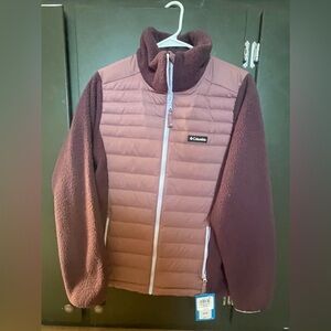 Columbia Maroon Purple Full-Zip Jacket
